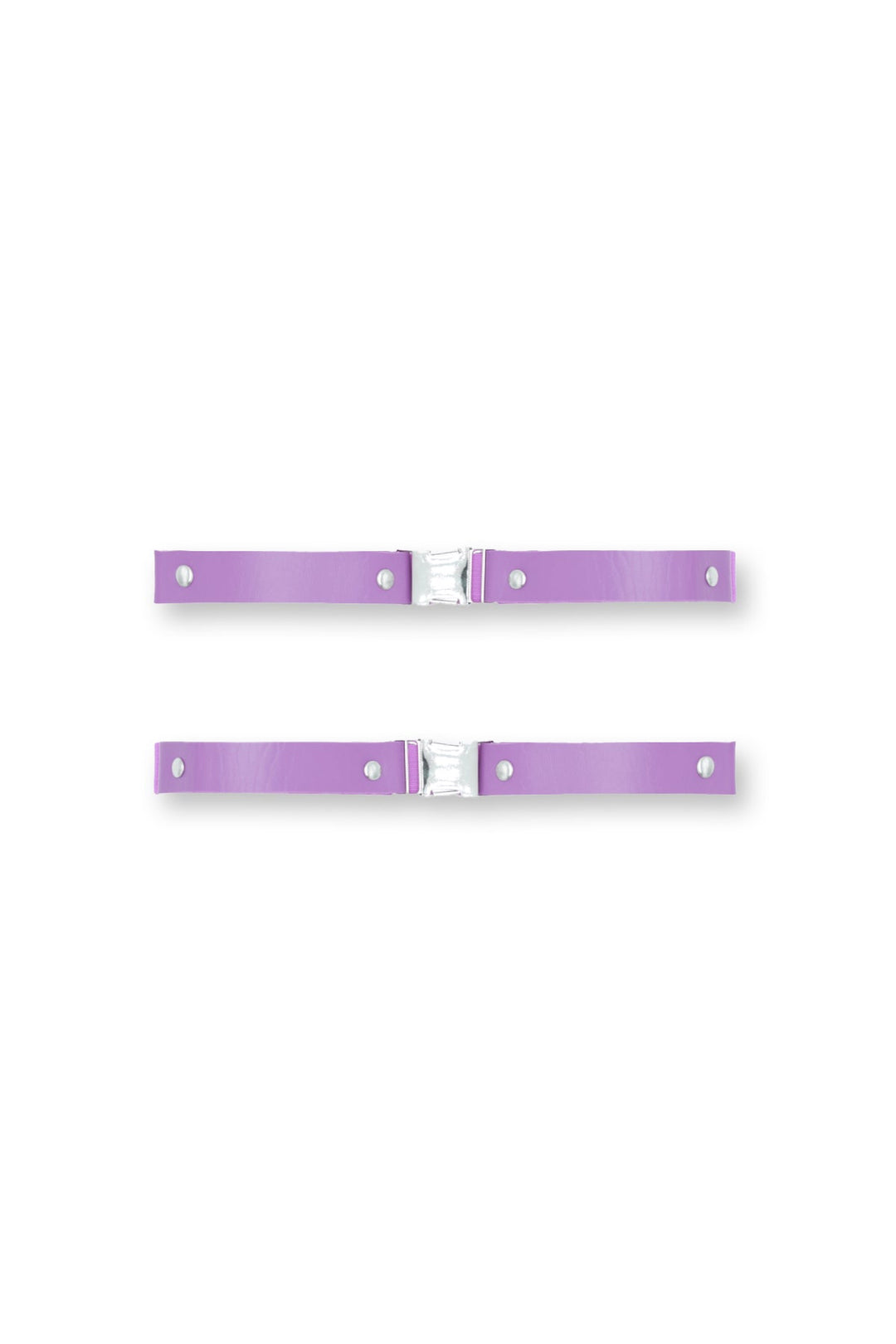 Vegan Leather Snap Buckle Leg Bands - Lavender