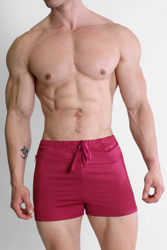 Karma 2" Short Shorts with Zipper Pockets - Miss Magenta